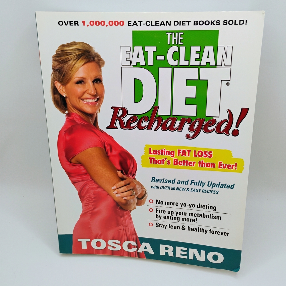 The Eat-Clean Diet Recharged Book by - White and Red Cover